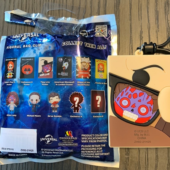 Universal Figural Bag Clip - Series 2 - They Live Poster - Picture 2 of 3